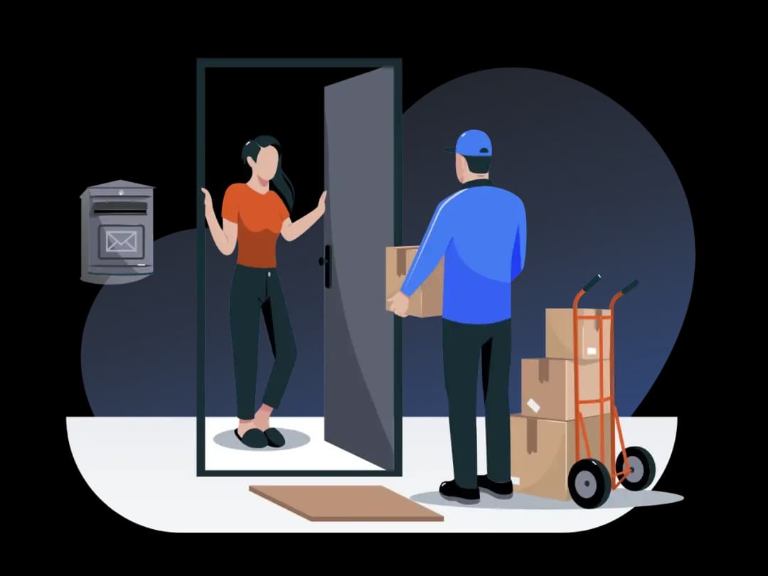 Door to door care package delivery to a prison