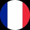 French national flag with vertical blue, white, and red stripes.