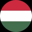Hungarian flag showing horizontal stripes of red, white, and green.