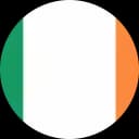 Irish national flag with vertical green, white, and orange stripes.