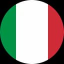 Italian flag featuring vertical green, white, and red stripes.