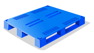 Pallet a piano aperto 