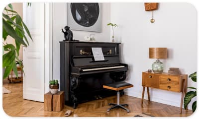 trasporto piano con furgone