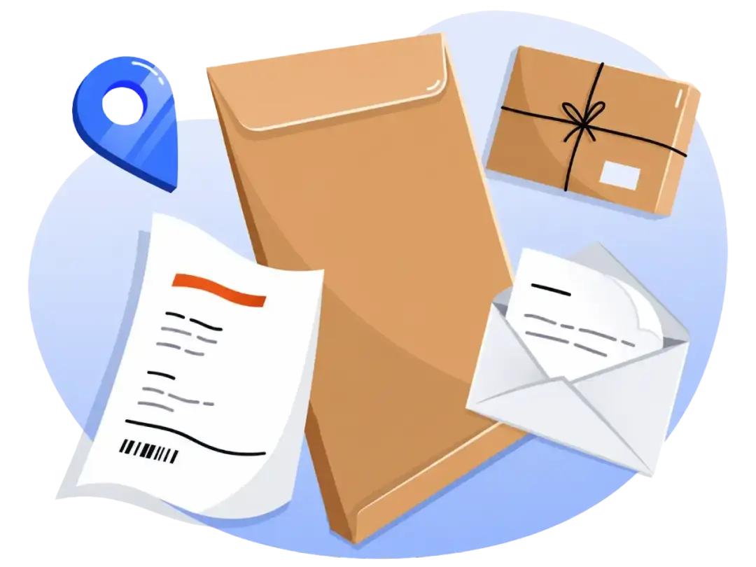 Sending important documents by post