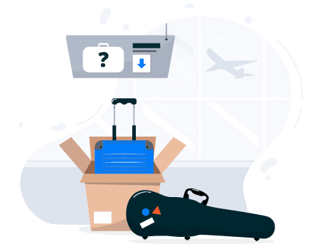 ship left luggage from Schiphol Airport