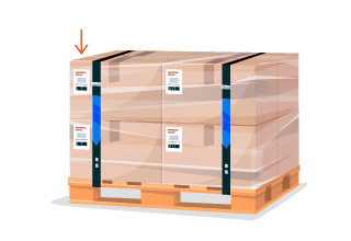 Oznacz paletę etykietą wysyłkową