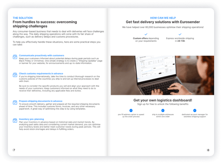 ebook about faster deliveries