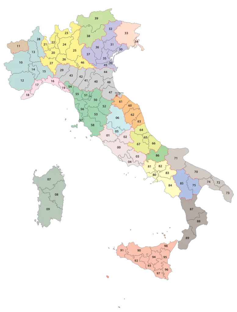 italian postal code