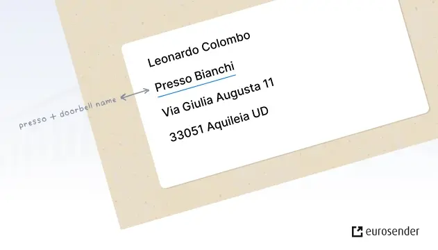 italian address doorbell