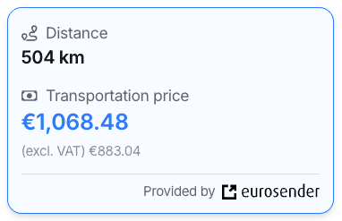 Container quote Eurosender